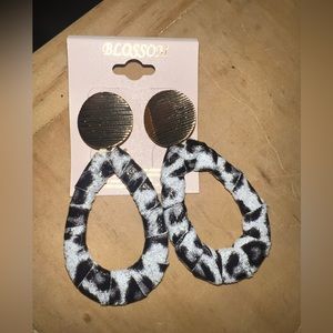 Cheetah print earrings